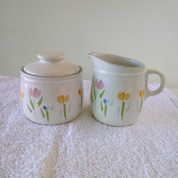 Studio Nova Mikasa Fresh Mint Creamer and Sugar - Picture 1 of 6